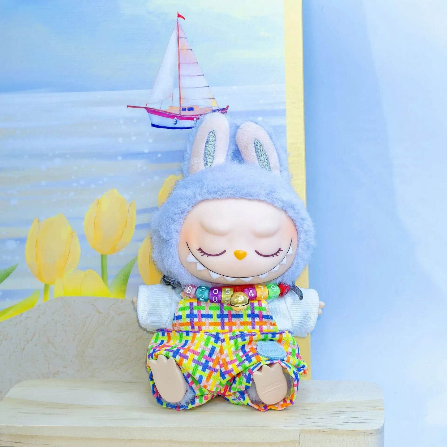 Colorful Summer Short-Sleeved Doll Clothing Suit for Labubu 15cm to 17cm Dolls Labubu - ToylandEU