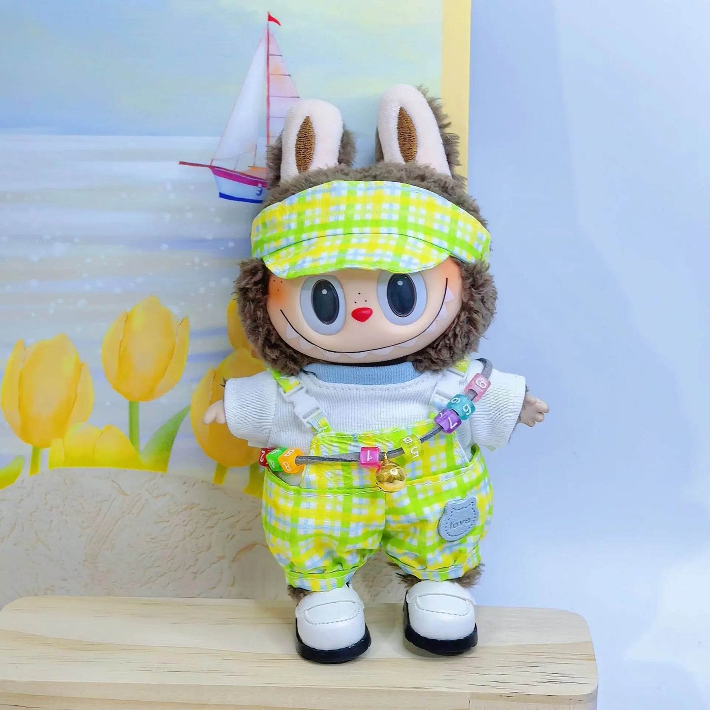 Colorful Summer Short-Sleeved Doll Clothing Suit for Labubu 15cm to 17cm Dolls Labubu - ToylandEU