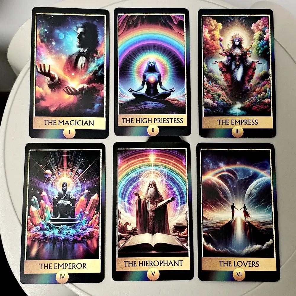  Colorful Tarot Deck For Beginners RWS System With Guides -  ToylandEU™
