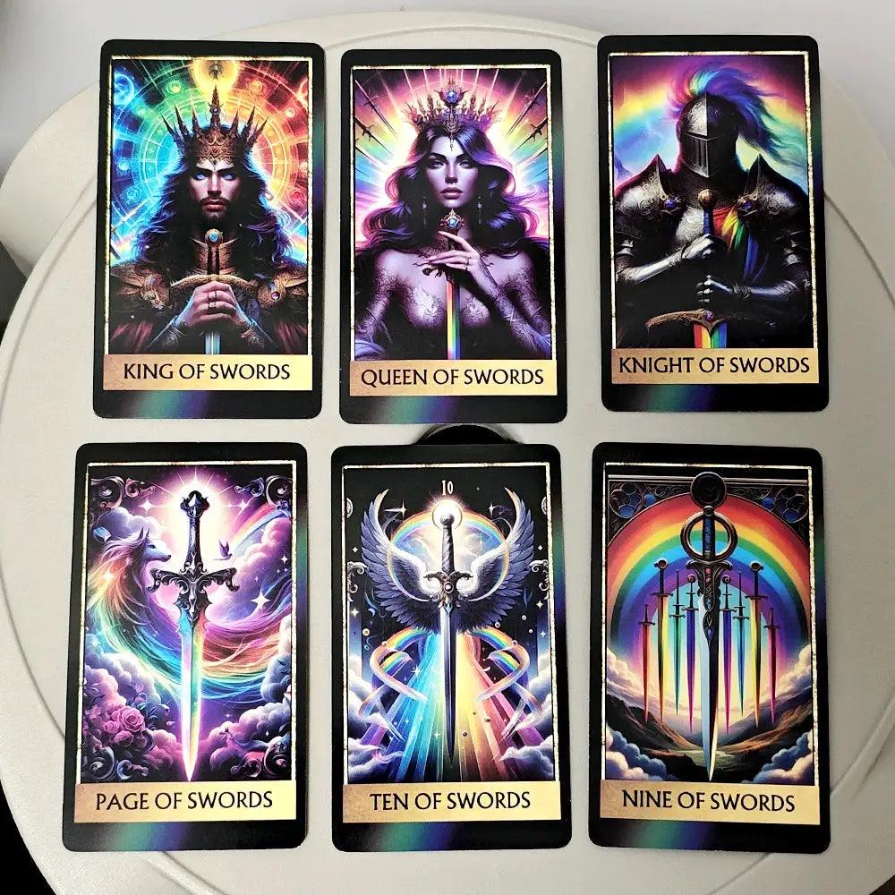 Colorful Tarot Deck For Beginners RWS System With Guides -  ToylandEU™
