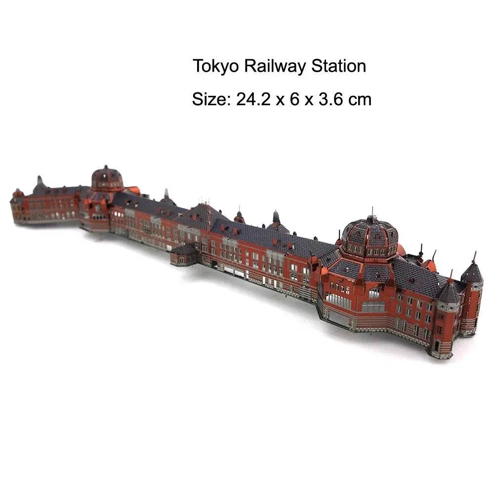 Colorful Tokyo Railway Station 3D Metal Puzzle DIY Model Toys - ToylandEU