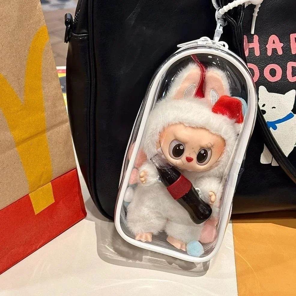 Colorful Transparent Protector Case Organizer Box for 15-17cm Labubu Dolls - ToylandEU