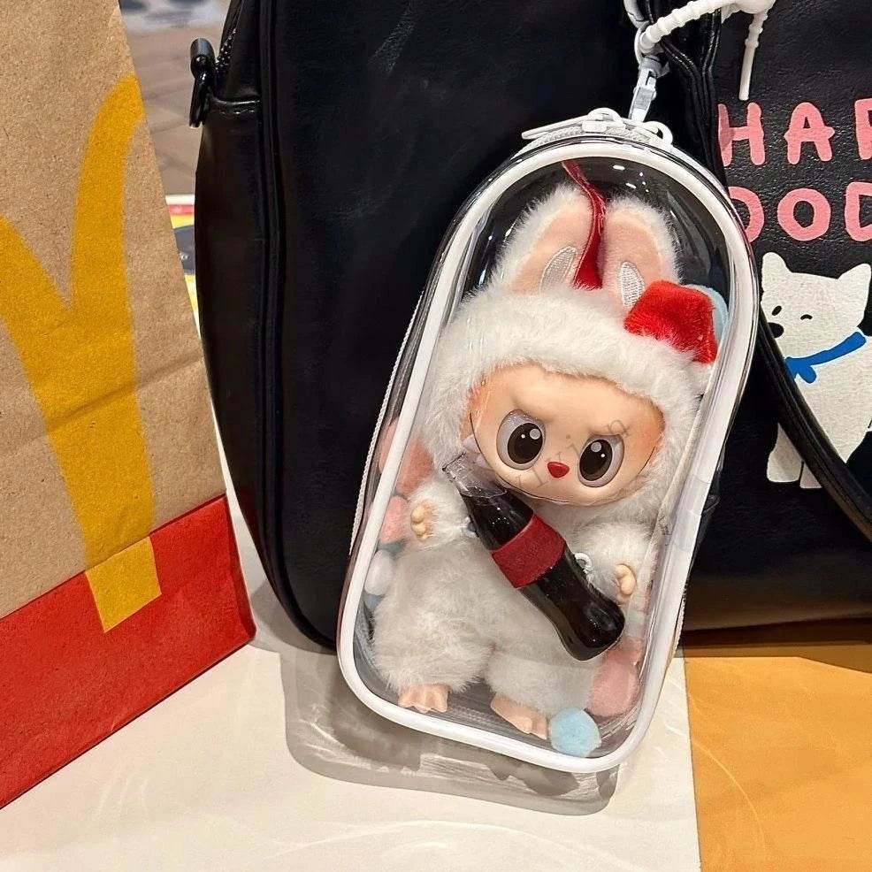 Colorful Transparent Protector Case Organizer Box for 15-17cm Labubu Dolls - ToylandEU