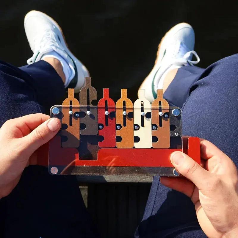 Colorful Wooden Tray Maze Puzzle Ball Brain Teaser IQ -  ToylandEU™