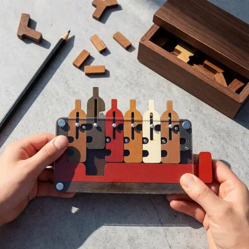  Colorful Wooden Tray Maze Puzzle Ball Brain Teaser IQ -  ToylandEU™