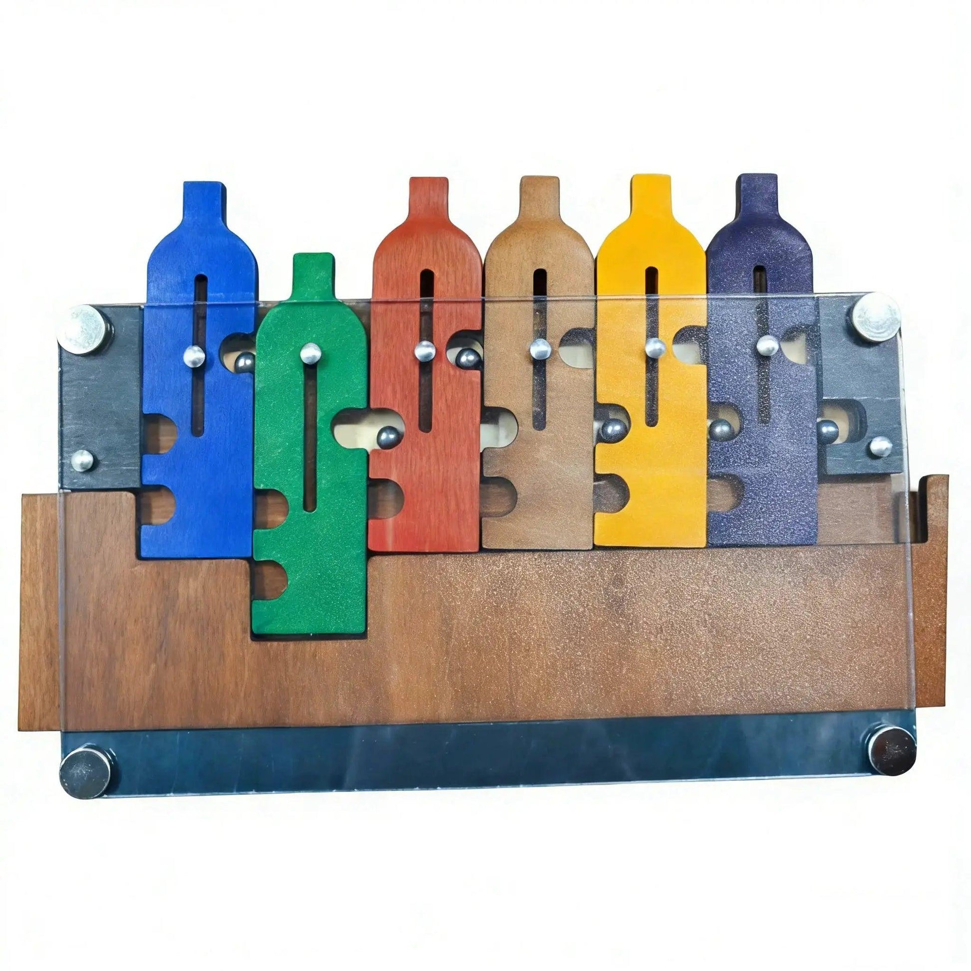  Colorful Wooden Tray Maze Puzzle Ball Brain Teaser IQ -  ToylandEU™