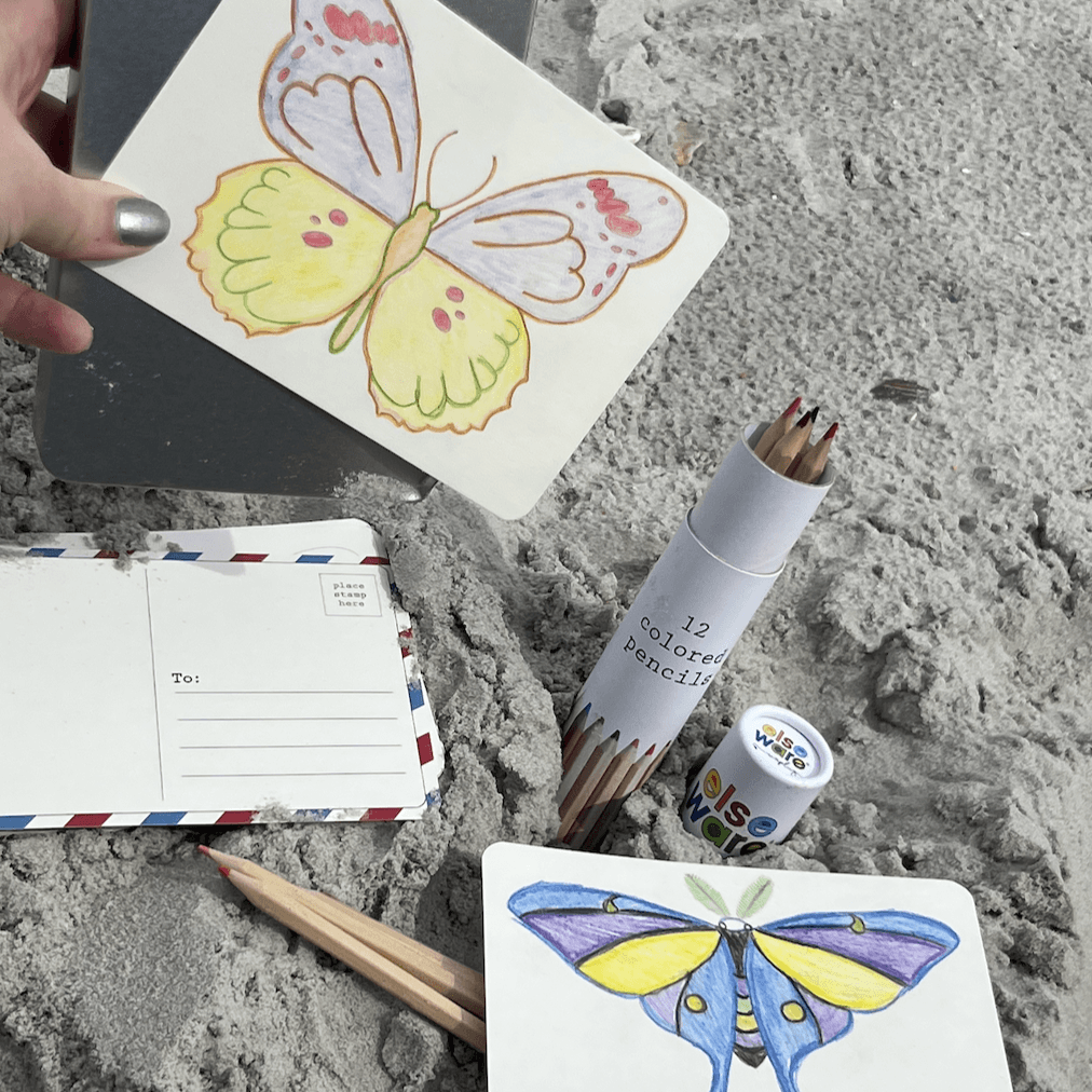 Coloring Postcards with Tin Storage | 30 Seasonal Cards | Toylandeu™