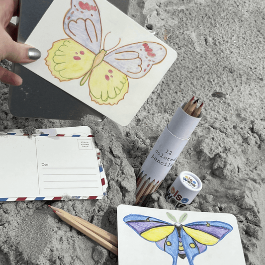 Coloring Postcards with Tin Storage | 30 Seasonal Cards | Toylandeu™