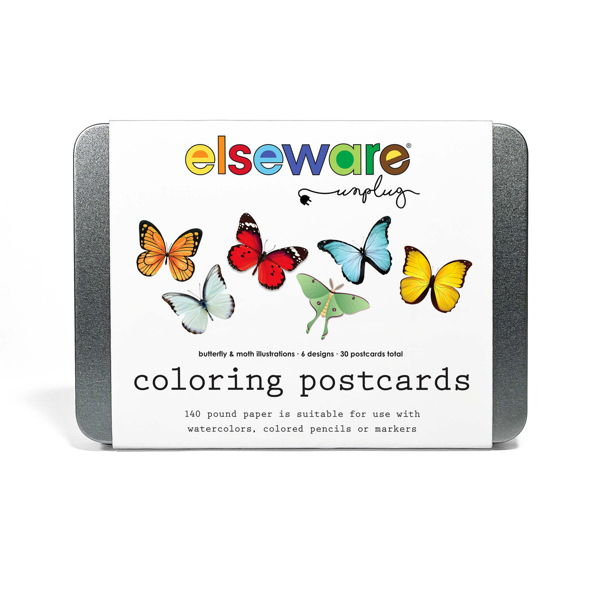 Coloring Postcards with Tin Storage | 30 Seasonal Cards | Toylandeu™