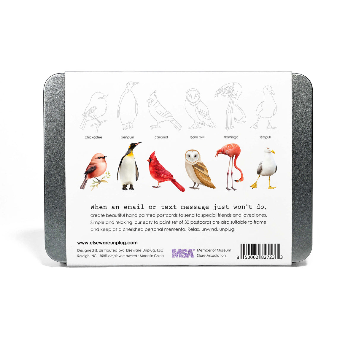 Coloring Postcards with Tin Storage | 30 Seasonal Cards | Toylandeu™