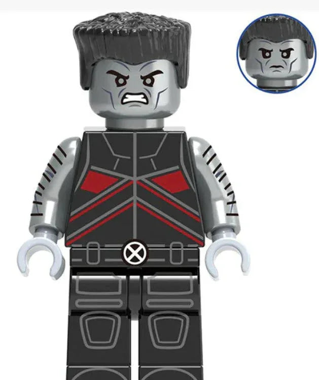 Colossus LEGO Figure With Metallic Armor, Red And Yellow Uniform, XMen Limited Edition - ToylandEU