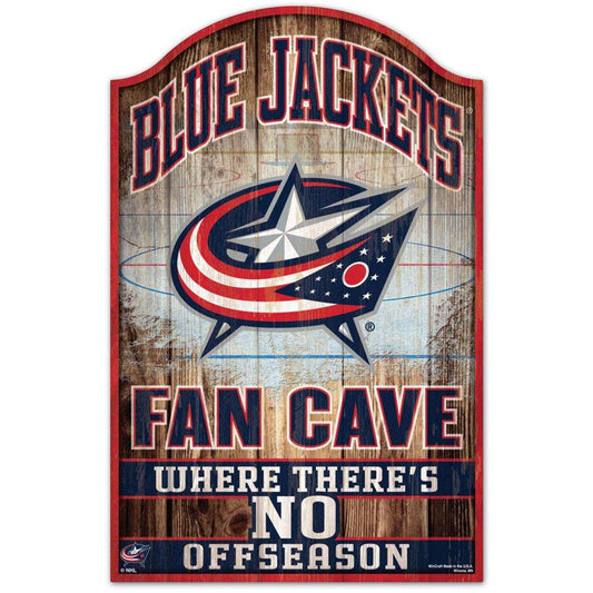 Columbus Blue Jackets 11x17 Wood Sign Fan Cave Decor - ToylandEU