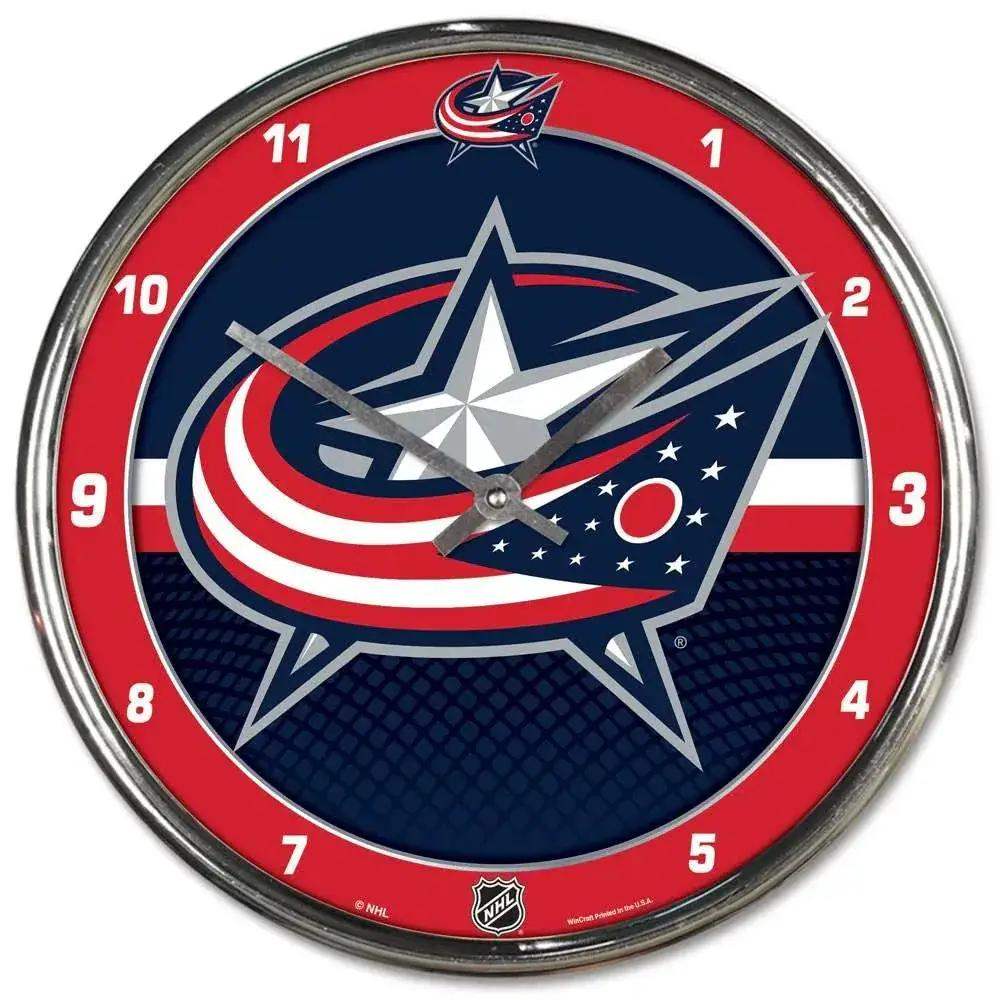  Columbus Blue Jackets Chrome Round Wall Clock 12 Inch -  ToylandEU™