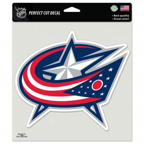 Columbus Blue Jackets Decal 8x8 Perfect Cut Color Finish - ToylandEU