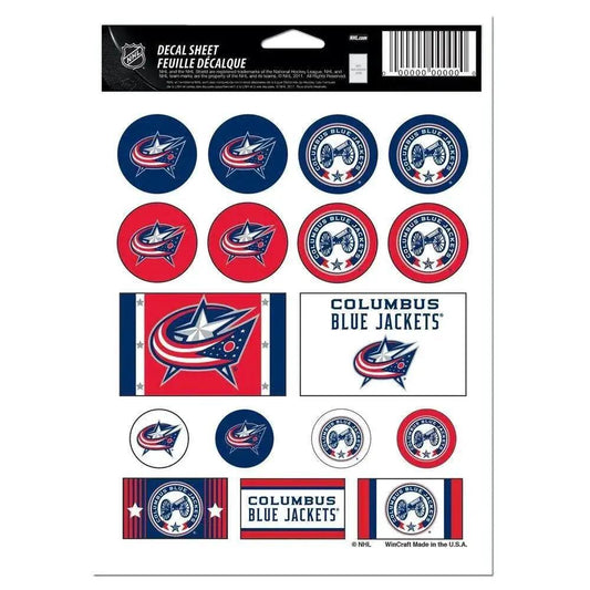  Columbus Blue Jackets Decal Sheet 5x7 Vinyl Stickers -  ToylandEU™
