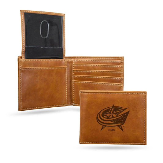  Columbus Blue Jackets Leather Billfold Laser Engraved -  ToylandEU™