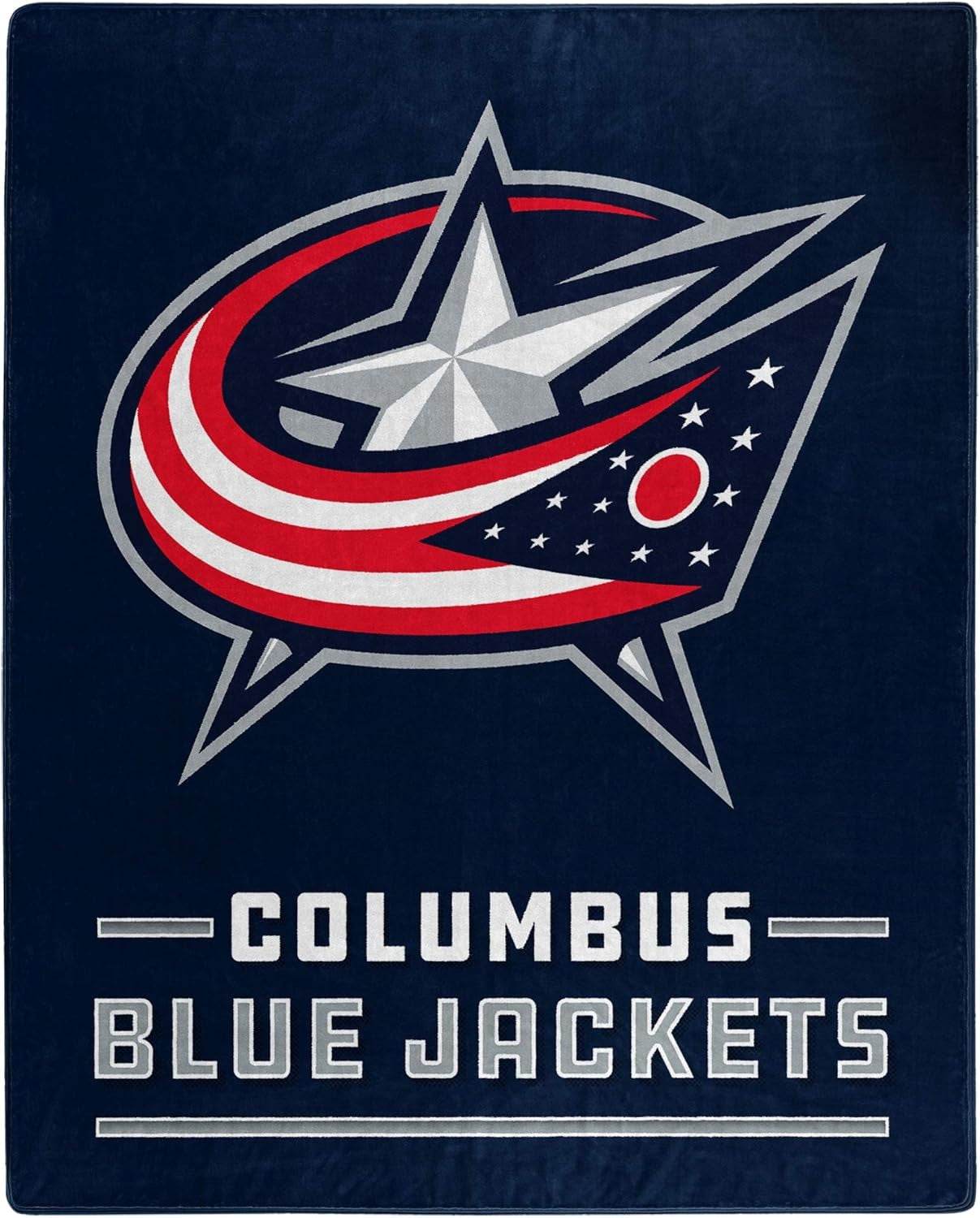 Columbus Blue Jackets Raschel Blanket 50x60 Interference - ToylandEU