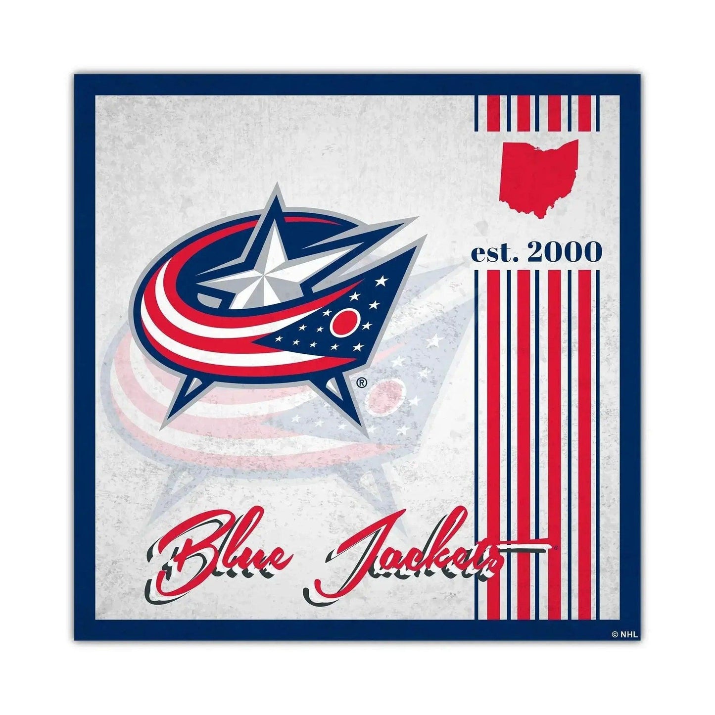  Columbus Blue Jackets Wood Sign 10x10 Album Design -  ToylandEU™