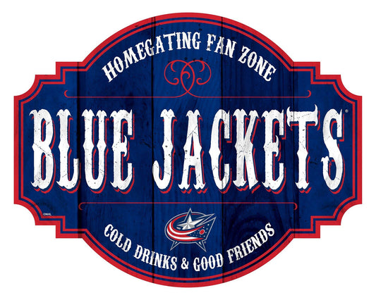 Columbus Blue Jackets Wood Sign 12 Inch Homegating Tavern - ToylandEU