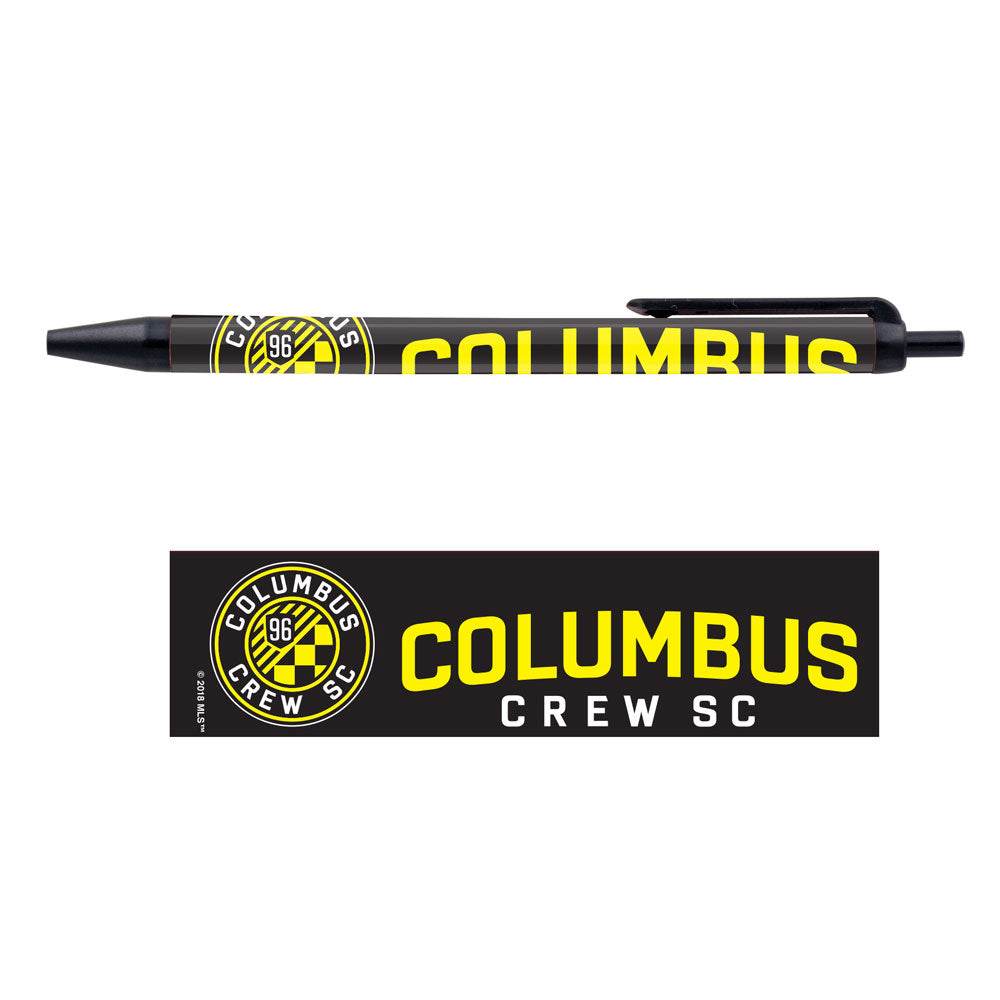 Columbus Crew Pens 5 Pack Set High Quality Black Ink - ToylandEU