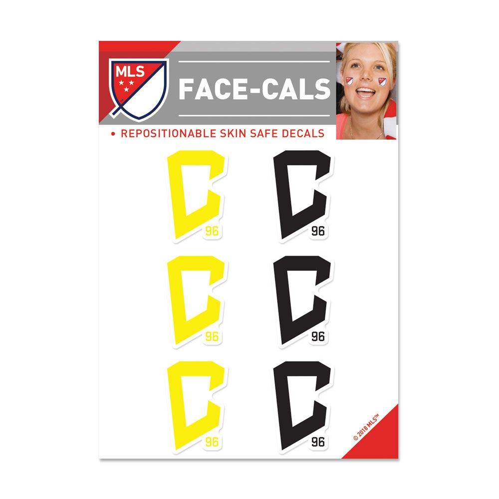 Columbus Crew SC Tattoo Face Cals Skin Safe Decals Pack - ToylandEU