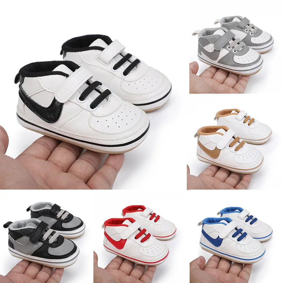 Comfortable Baby Shoes Breathable PU Leather First Walker Sneakers For Newborns - ToylandEU