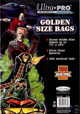 Comic Bags - Golden Size (100 per pack) - ToylandEU