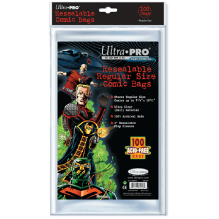Comic Bags - Regular Size - Resealable (100 per pack) - ToylandEU