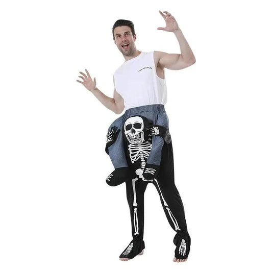  Comical Skeleton Ride-On Costume for Adults - Perfect for Halloween Fun! -  ToylandEU™