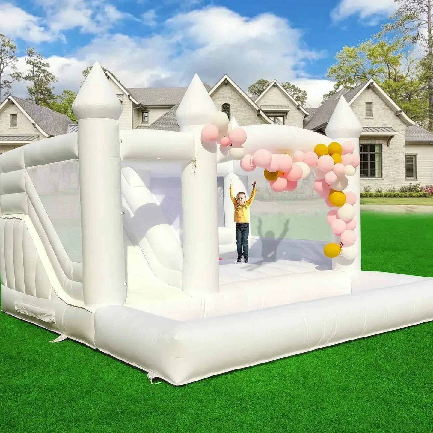 Commercial Grade Inflatable Bounce House With Slide And Ball Pit - ToylandEU