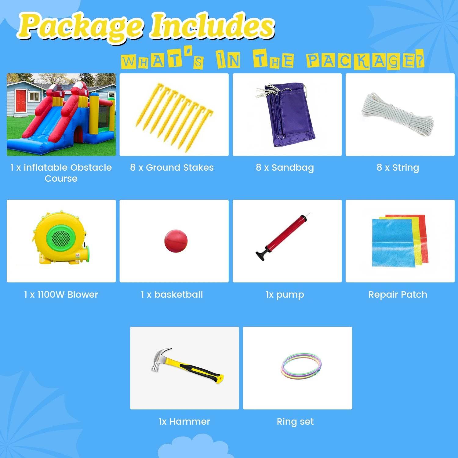 Commercial Grade Inflatable Bouncing House for Children - ToylandEU