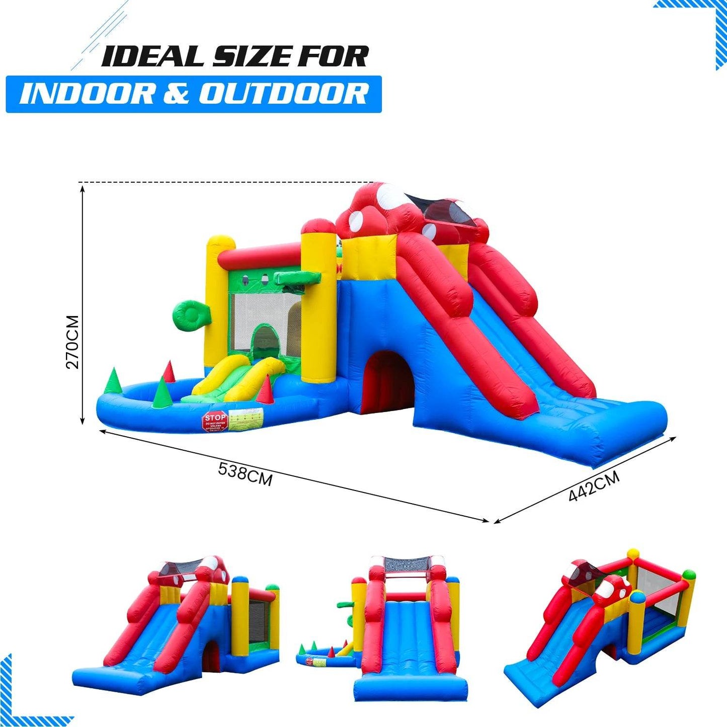 Commercial Grade Inflatable Bouncing House for Children - ToylandEU