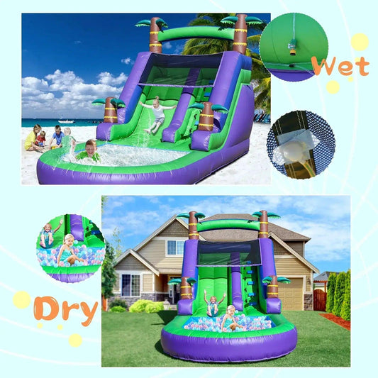  Commercial Grade Inflatable Water Slide 1100W Blower -  ToylandEU™