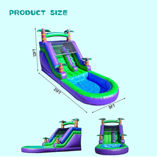  Commercial Grade Inflatable Water Slide 1100W Blower -  ToylandEU™