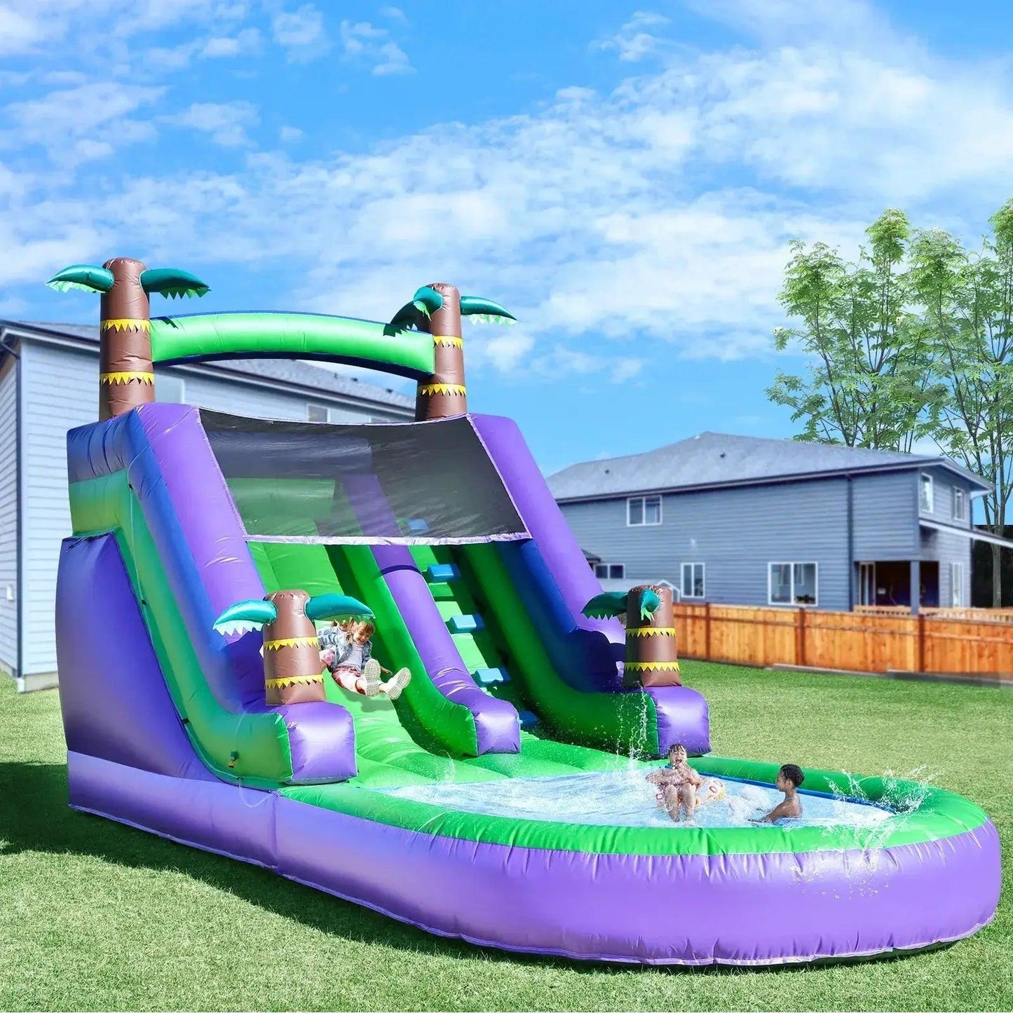 Commercial Grade Inflatable Water Slide 1100W Blower -  ToylandEU™