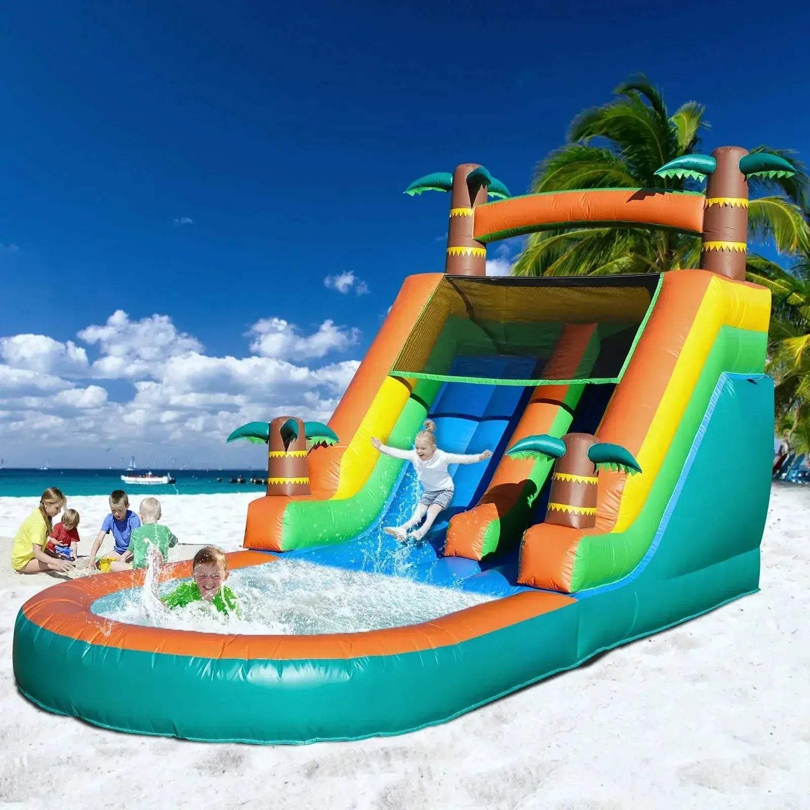 Commercial Grade Inflatable Water Slide 21ft for Kids Outdoor Use - ToylandEU