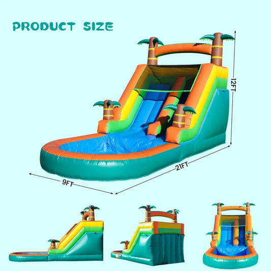  Commercial Grade Inflatable Water Slide For Kids 1100W -  ToylandEU™