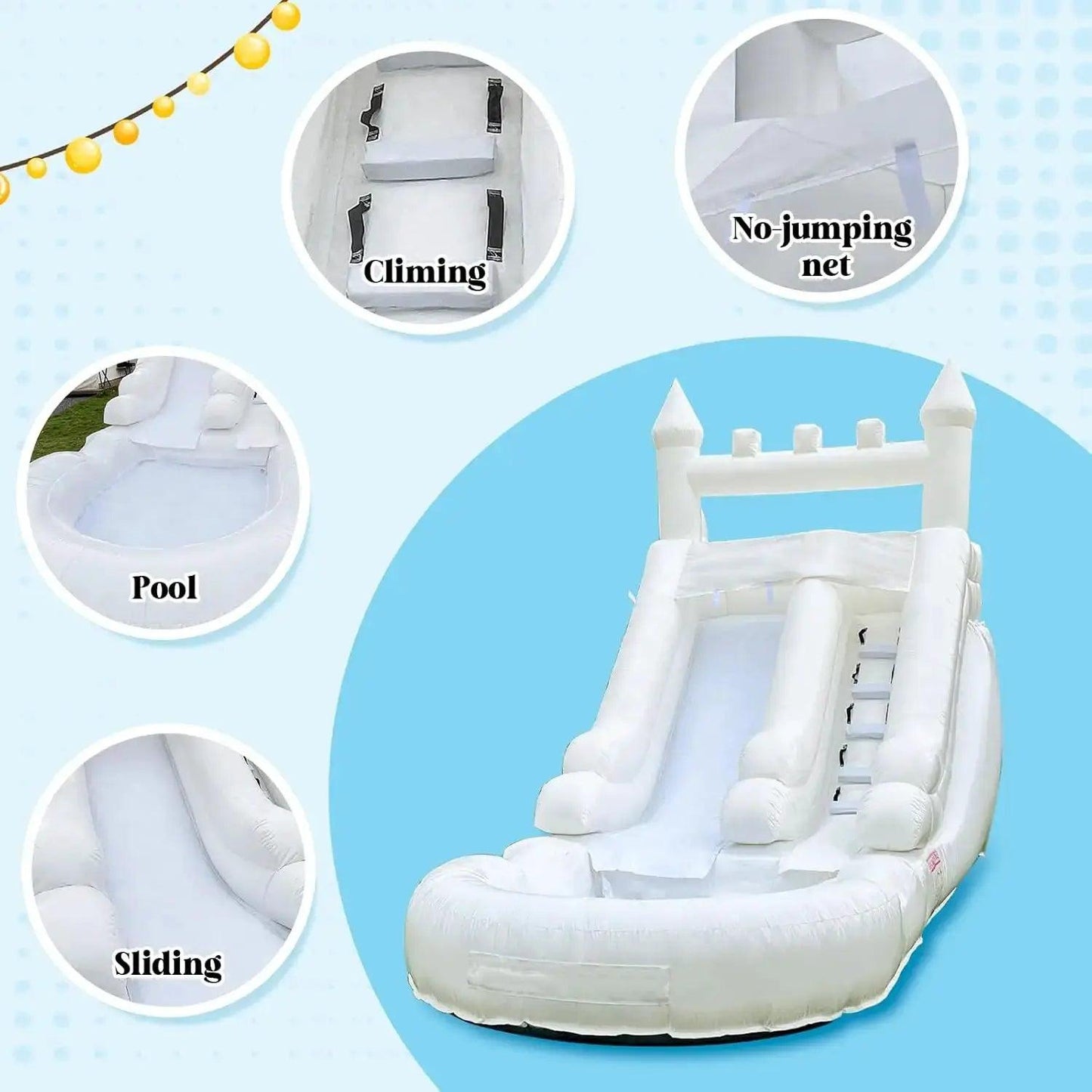  Commercial Grade Inflatable Water Slide Splash Pool -  ToylandEU™