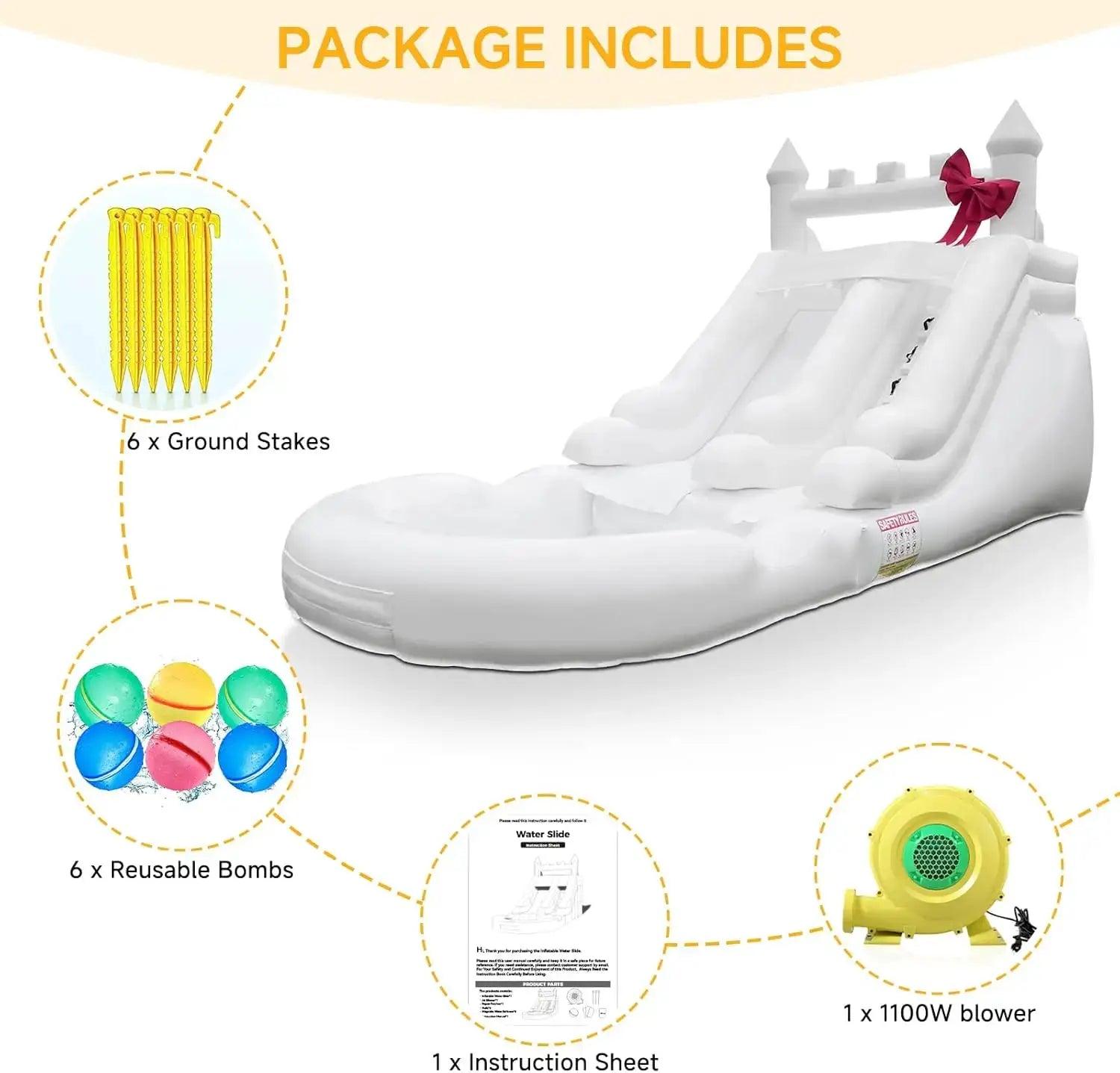  Commercial Grade Inflatable Water Slide Splash Pool -  ToylandEU™