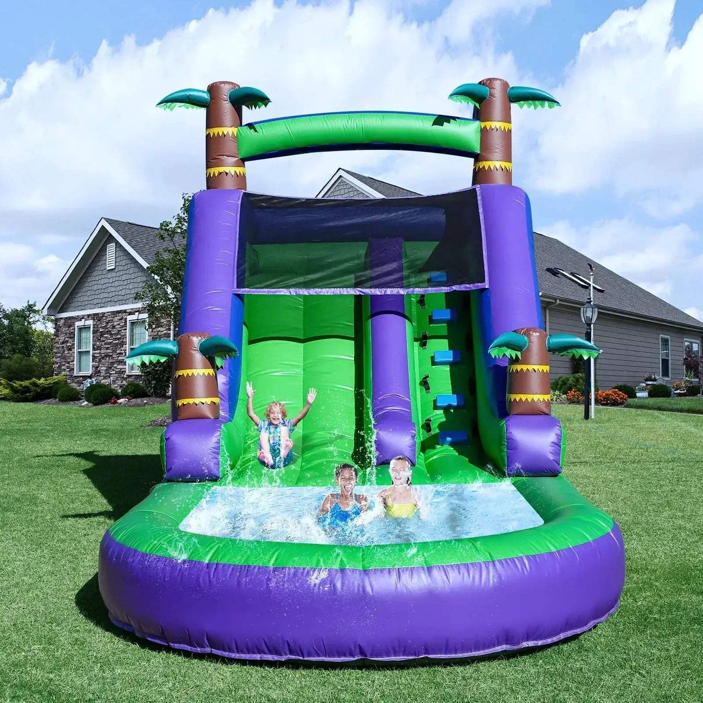 Commercial Grade Inflatable Water Slide With 1100W Blower - ToylandEU