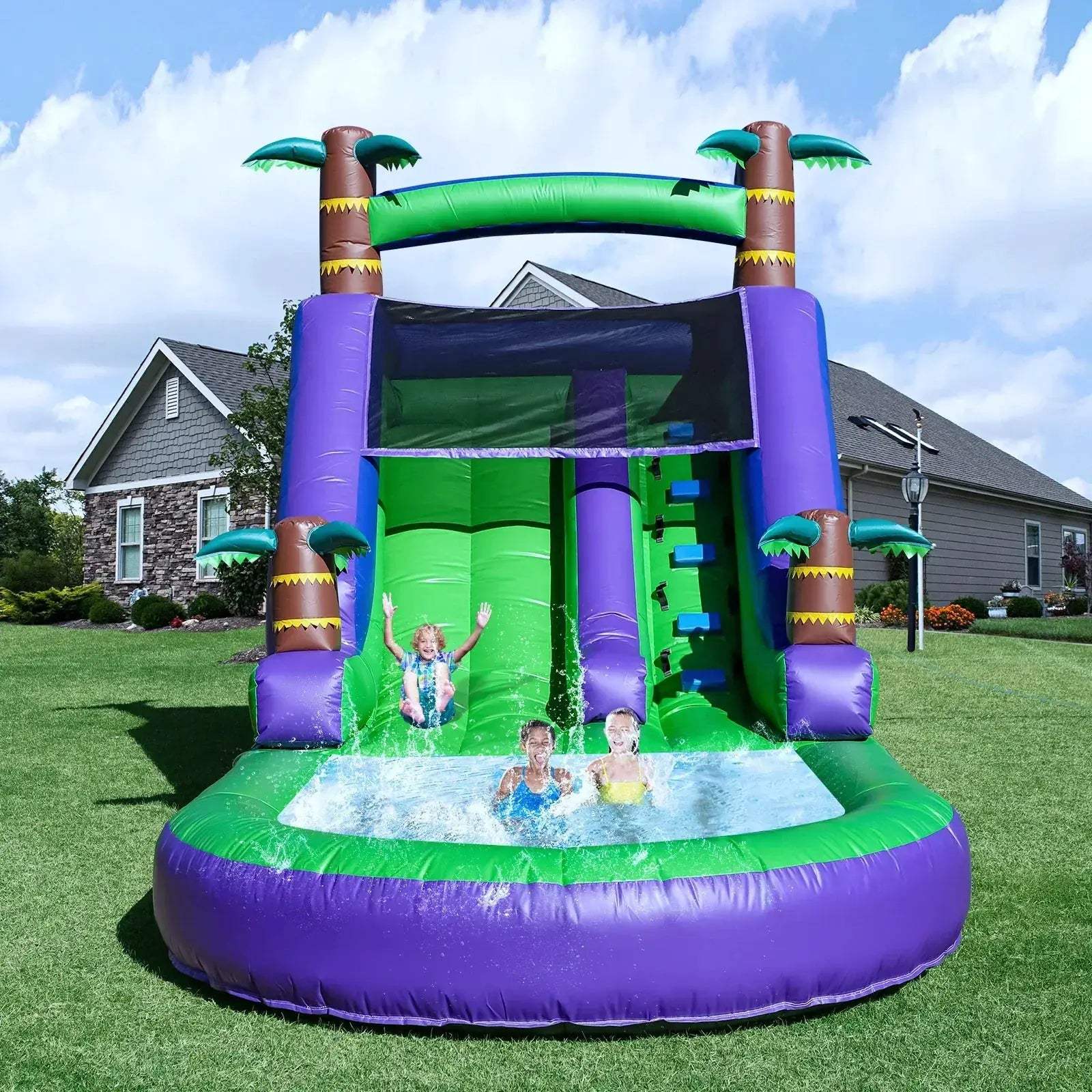 Commercial Grade Inflatable Water Slide With 1100W Blower - ToylandEU