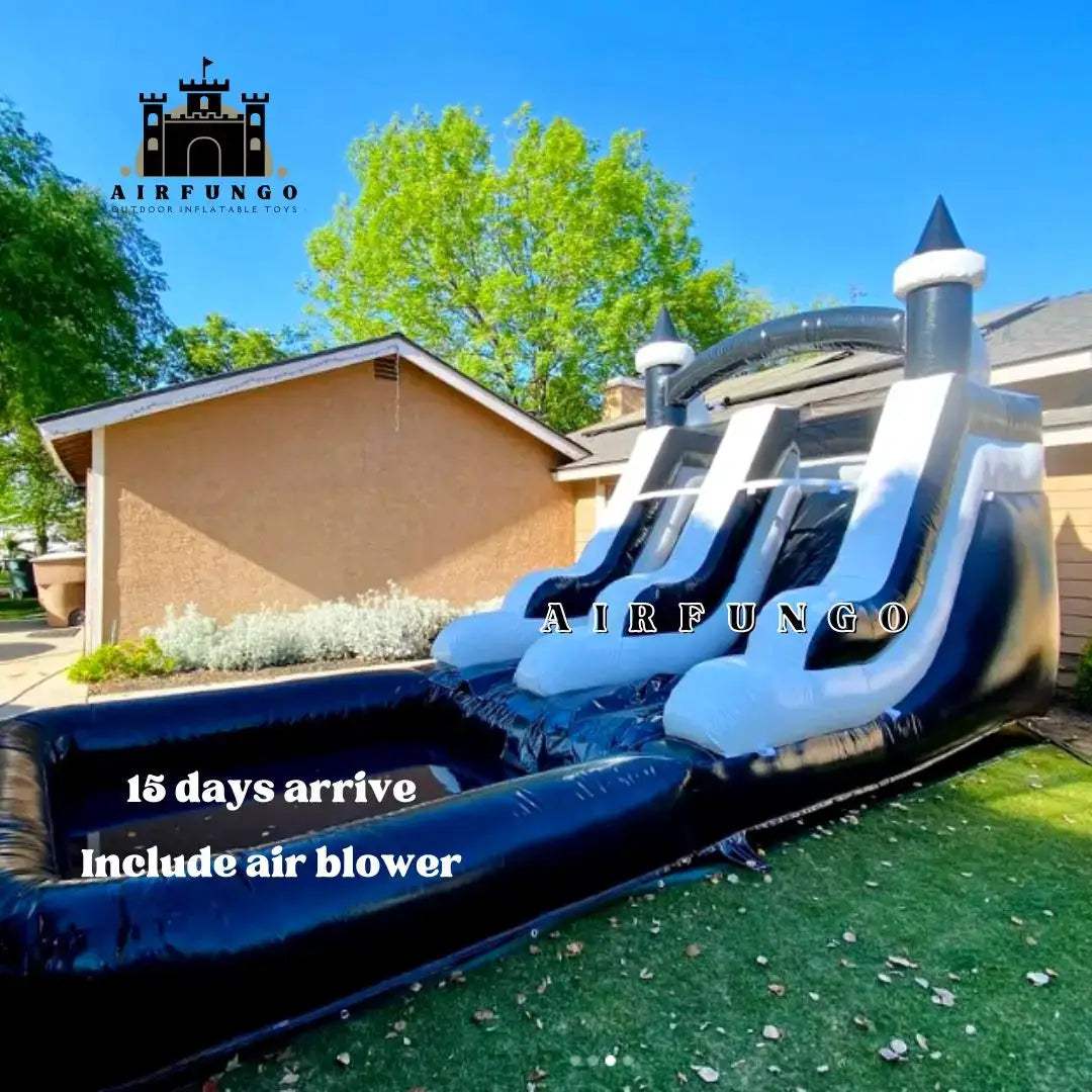 Commercial Grade Inflatable Water Slide With Blower And Splash Pool - ToylandEU