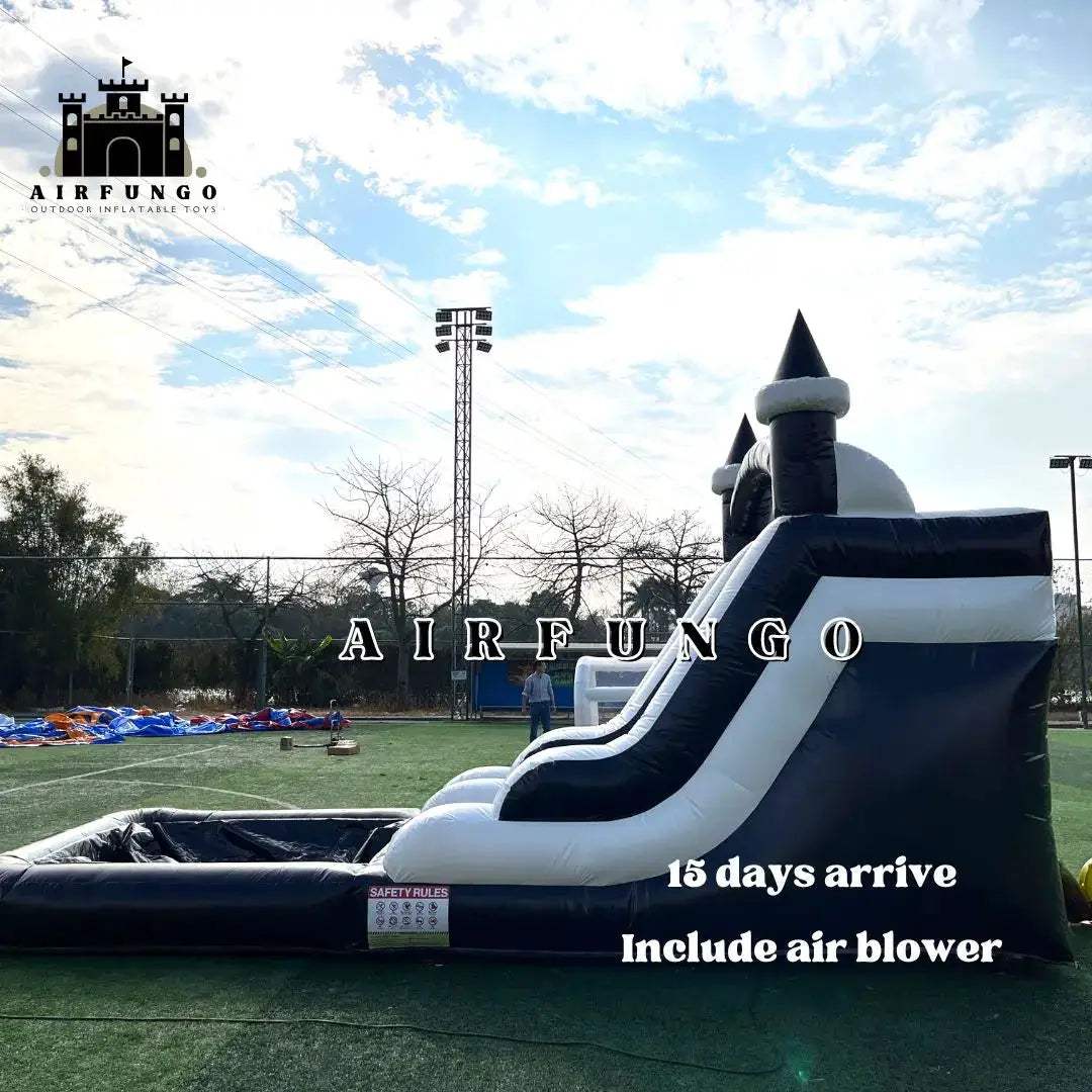 Commercial Grade Inflatable Water Slide With Blower And Splash Pool - ToylandEU