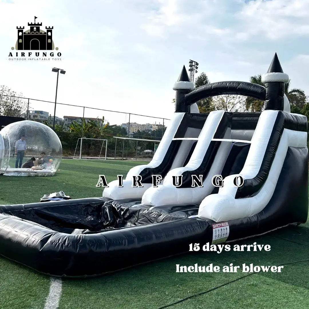 Commercial Grade Inflatable Water Slide With Blower And Splash Pool - ToylandEU