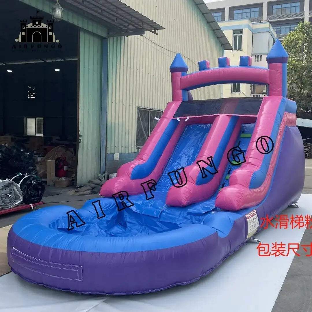 Commercial Grade Inflatable Water Slide With Blower And Splash Pool - ToylandEU