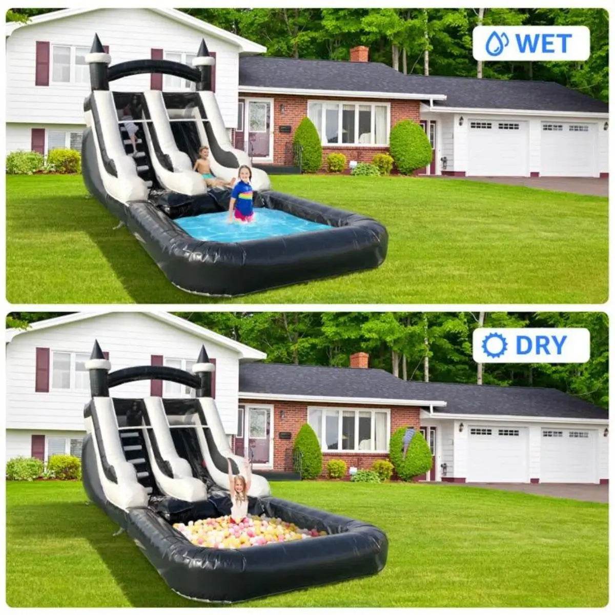 Commercial Grade Inflatable Water Slide with Splash Pool - ToylandEU