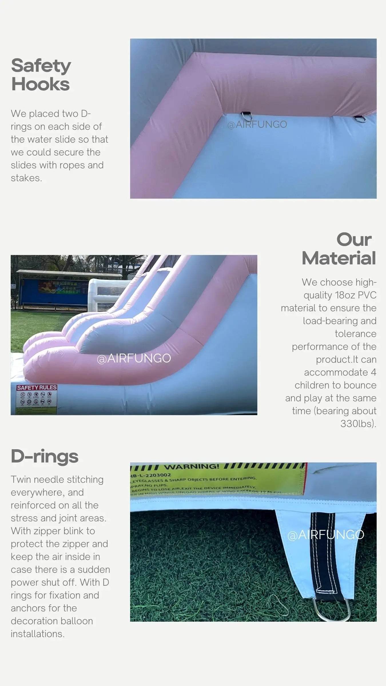 Commercial Grade Inflatable Water Slide with Splash Pool - ToylandEU