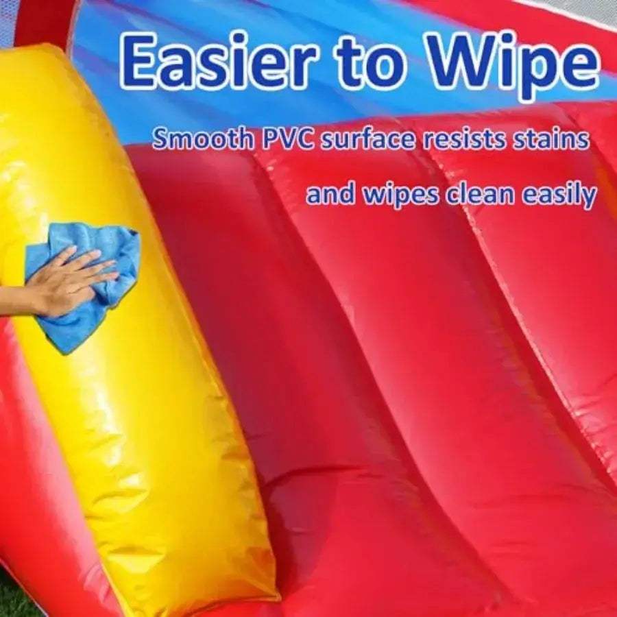 Commercial Grade PVC Bounce House With Wide Slide And Hoops - ToylandEU