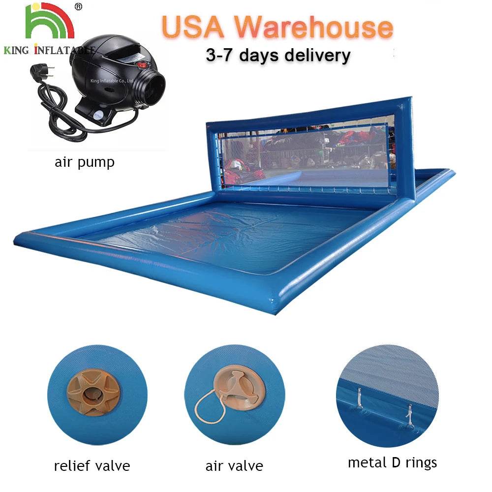 Commercial Grade PVC Inflatable Volleyball Court Pool - ToylandEU