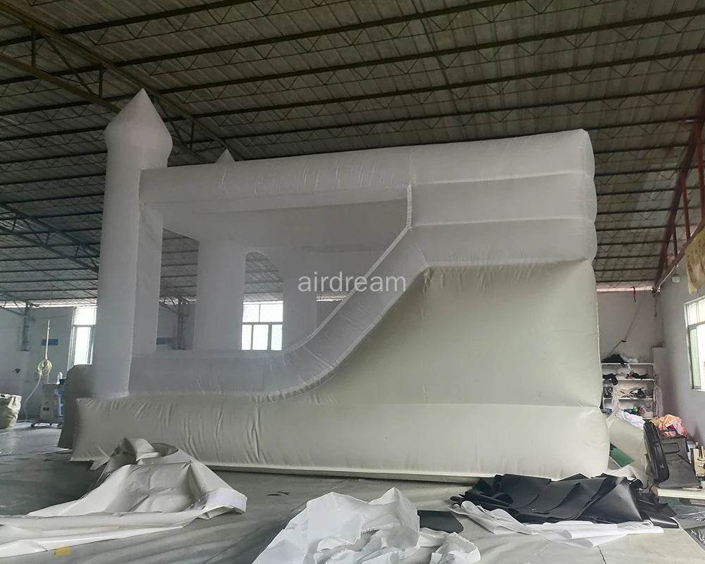Commercial Half PVC Bounce House with Slide for Wedding Party - ToylandEU